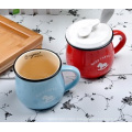 New Product Zakka Enamel Milk Cup/Ceramic Enamel Coffee Mug